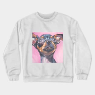 Chihuahua Fine Art Painting Crewneck Sweatshirt
